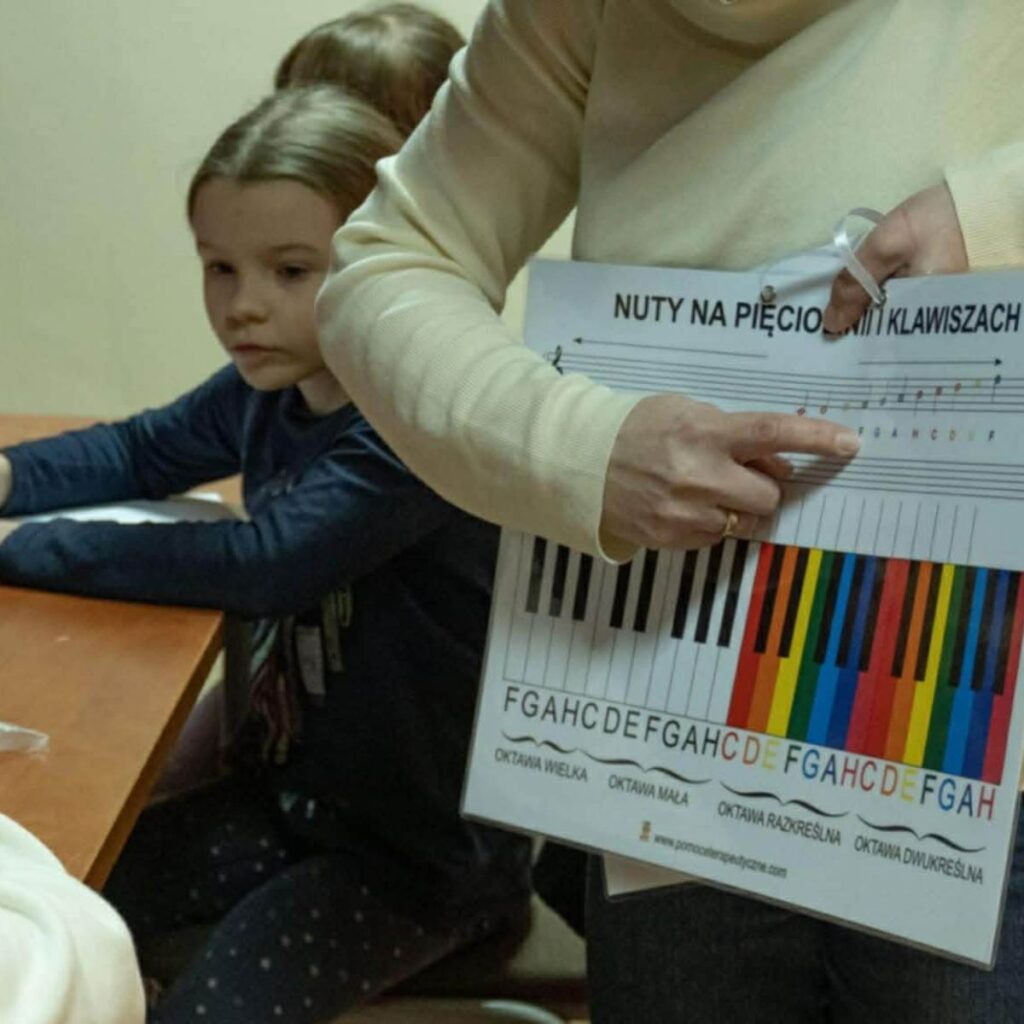 Projekt Kapela z Przypadku – nauka nut i klawiatury podczas warsztatów muzycznych dla dzieci